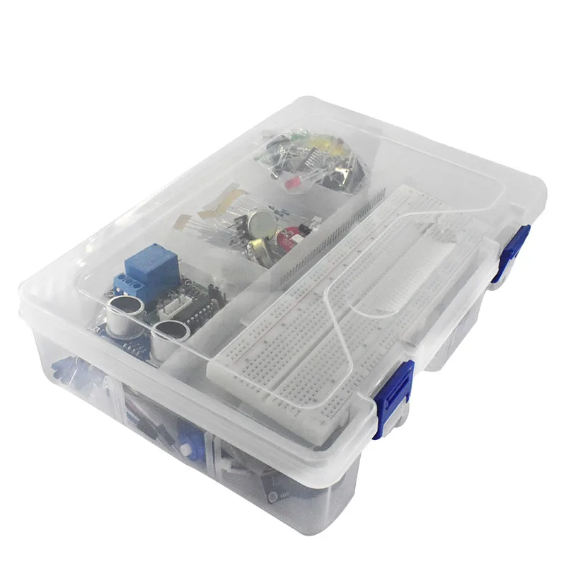 Kit de inicio para Arduino Uno R3 - Uno R3 Placa de pruebas y soporte Motor paso a paso / Servo /LCD1602 / Cable de puente / UNO R3