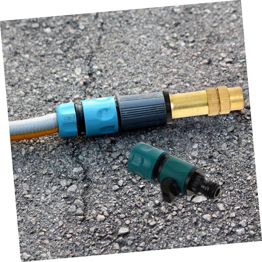 Accoppiatore a connessione rapida per tubo da giardino - Adattatore per valvola di intercettazione per irrigazione Sistema di irrigazione Rubinetto Raccordo per rubinetto Connettore in linea