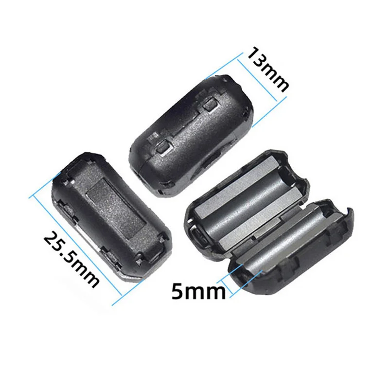 10 Stück TDK 5 mm Ferritkern Rauschunterdrückung Filterring Kabelklemme RFI EMI für Kabelklemmen mit 5 mm Durchmesser