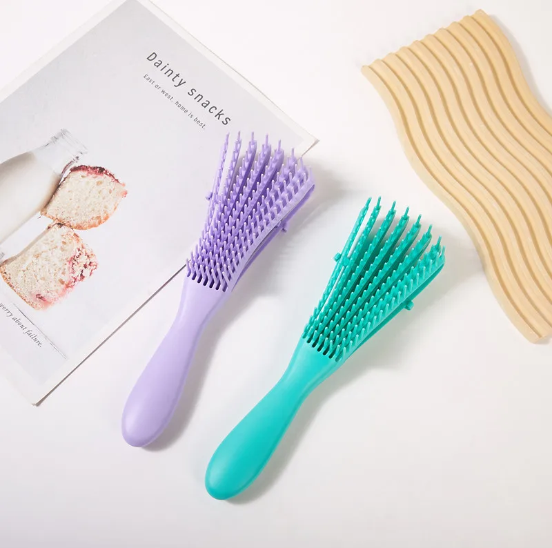 헤어 브러시 Detangling Brush 두피 마사지 헤어 빗 Detangling Brush For Curly Detangler 헤어 브러시 여성 남성 살롱