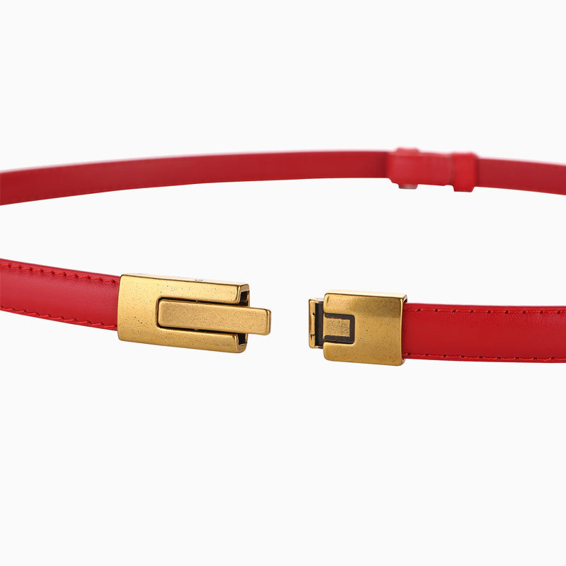 Ремень 100% натуральная кожа, для юбки, регулируемый