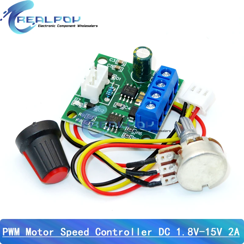 DC 1.8V-35V 2A 3A 5A 10A 30W 80W 90W PWM Motor Speed Controller Low Voltage Motor Speed Controller PWM Adjustable Drive Module
