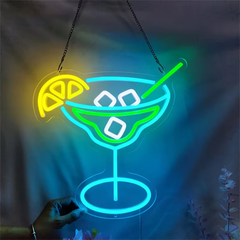 디저트 음식 LED 네온 사인 조명 커피 아이스크림 칵테일 타코 램프 패스트 푸드 레스토랑 스낵 바 벽 장식 조명