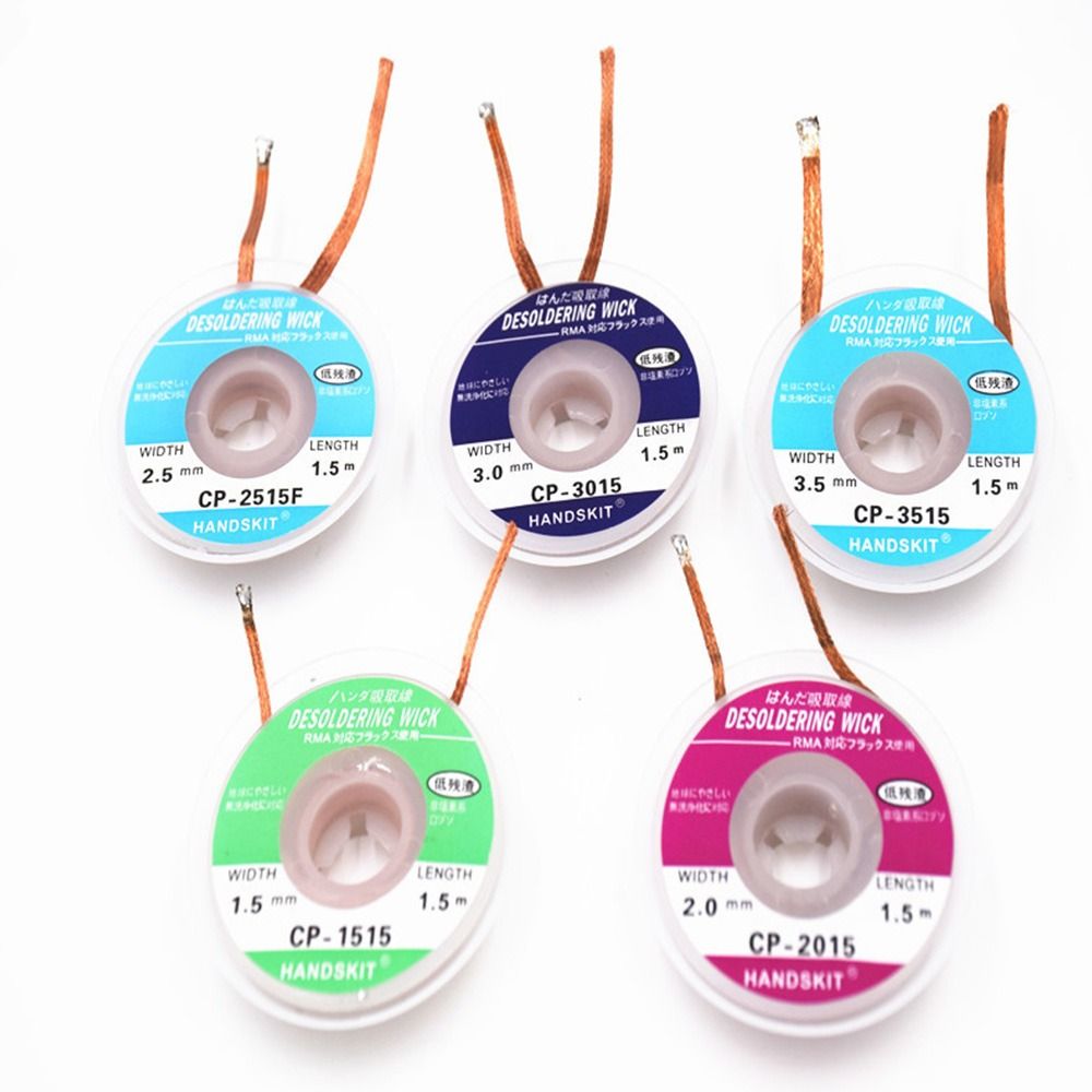 1,5/2,0/2,5/3,0/3,5 мм чистящий инструмент, сварочная медная паяльная проволока, оловянная паяльная лента для удаления распайки, плетеная лента, фитиль для пайки