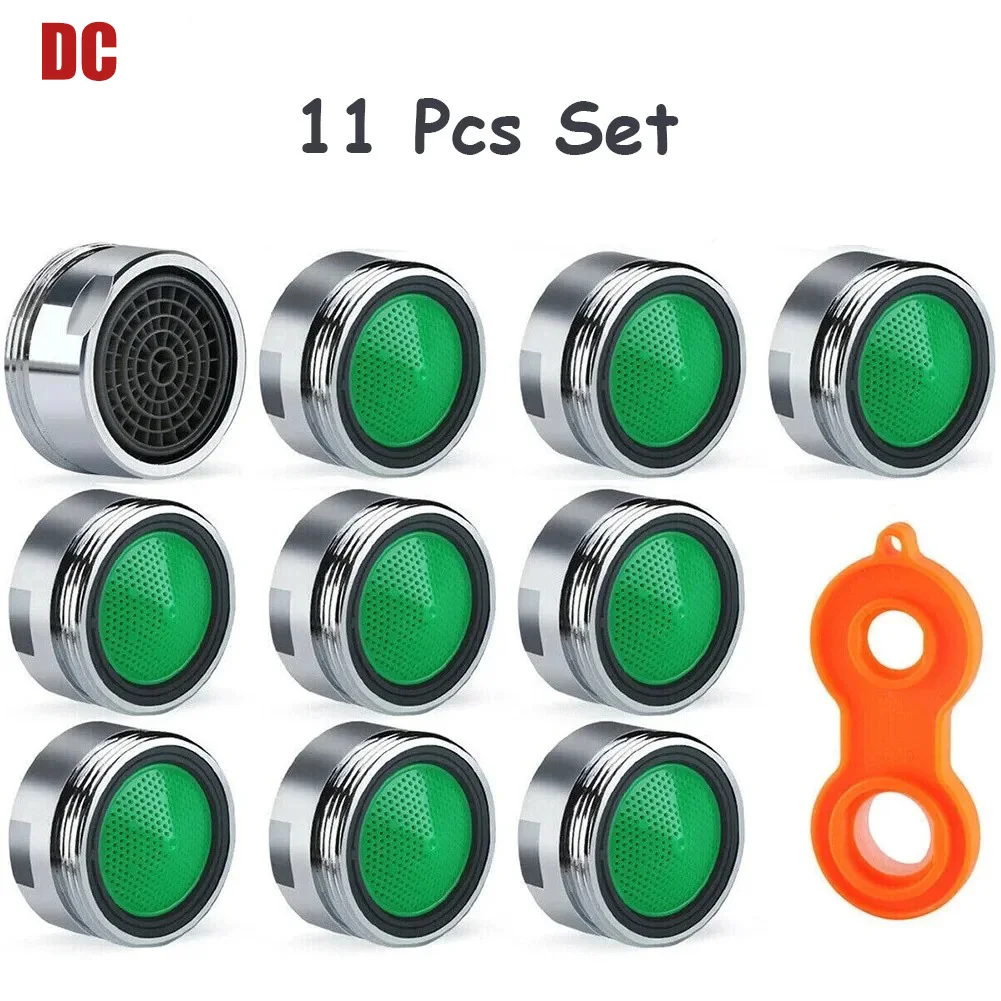 Rafford conjunto de torneira para economia de água, 11 peças, filtro substituível, bico misto m24, rosca 24mm, acessórios para borbulhador de torneira do banheiro