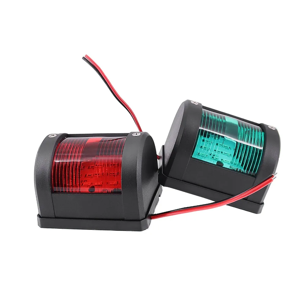 1PC Marine Navigation Signal Lights Red/Green LED Anchor Warning Light IP66 Waterproof Sailing Lamp for Boat Styling 12V 24V