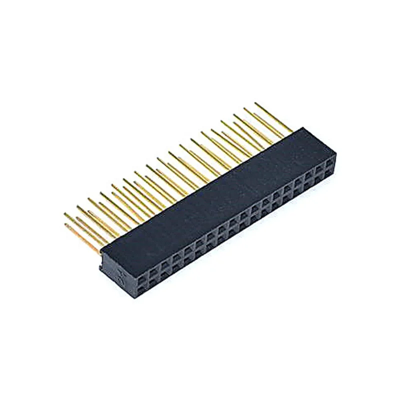 10ชิ้น2.54มม. หมุดคู่แบบแถวเดียวตัวเมีย11มม. ส่วนหัวของบอร์ด PCB ขั้วต่อหลอดไฟ LED 2 ~ 20PIN สำหรับปลั๊กคอนเนคเตอร์ Arduino