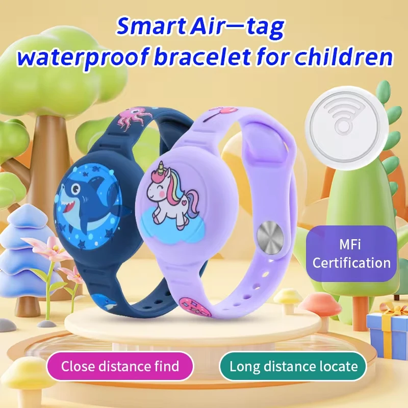 2024 wasserdicht Für Apple Airtag Halter Armband Kinder Silikon Fall Armband Kinder Für AirTags Fall Uhr Band