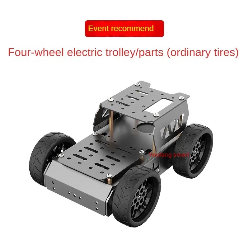 4WD Regular/Mecanum Wheel Chassis with TT Motor Aluminum Alloy Frame Smart Car for Arduino Robot DIY Kit for Raspberry Pi Robot