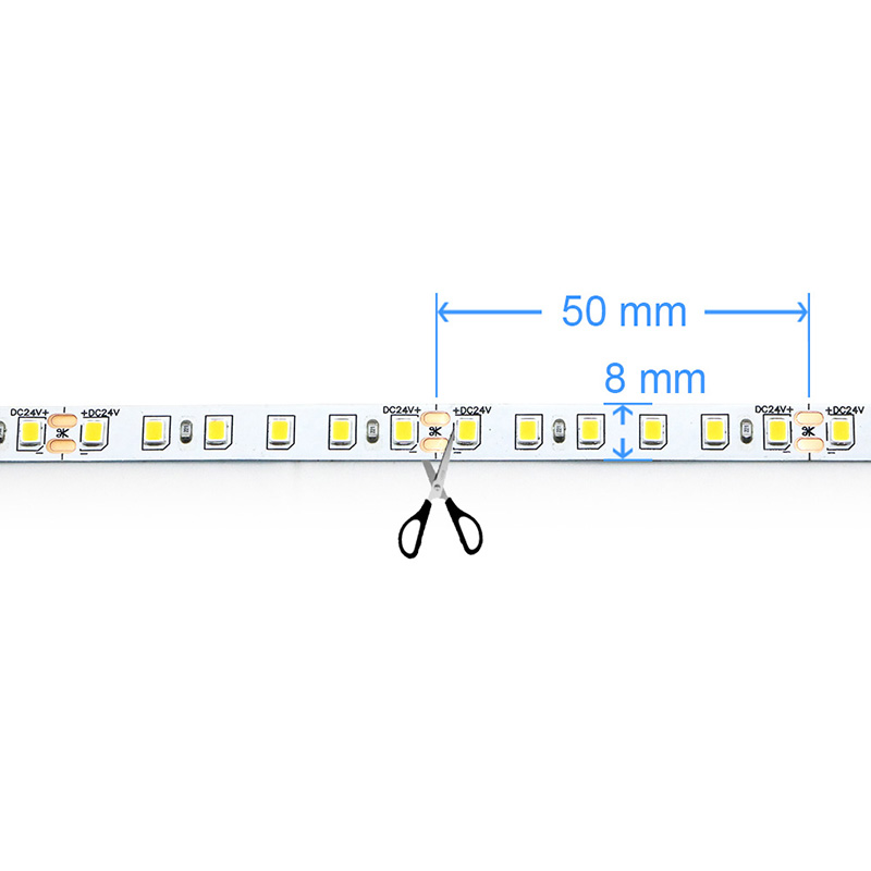 Única tira 5 metros 10 metros 15 metros 20 metros longa tira conduzida 2835 dc24v 120 diodos emissores de luz/m faixa de luz em casa comprimento inteiro cuttable flexível é 5m 20 m barra de lâmpada macia Luz
