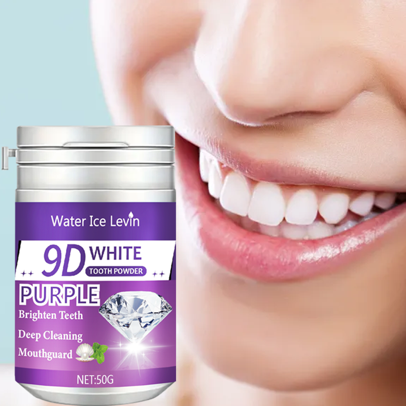 90 Second Teeth Whitening Powder - Purple Formula, Deep Cleaning, Enamel Safe, Fresh Breath, Instant Brightening, Winter Oral Ca