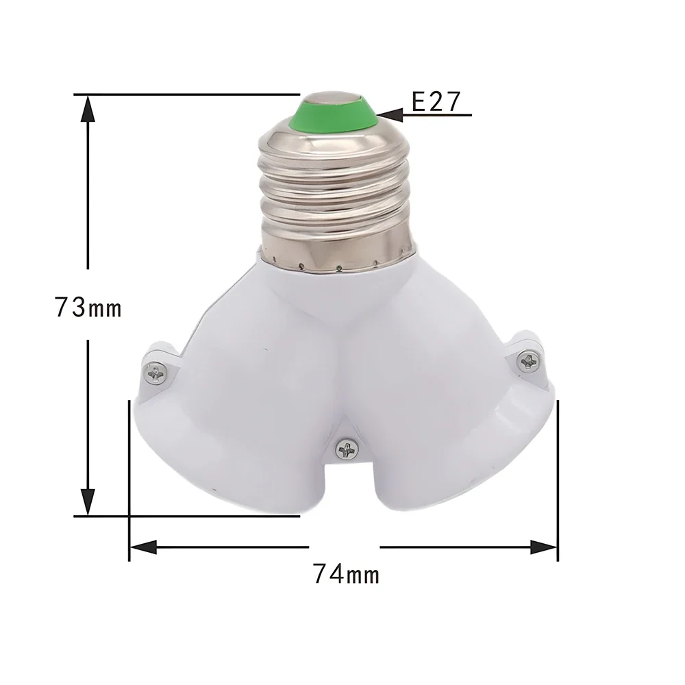 E27 1/2 cabezal de conversión bombilla enchufe creativo 2-e27 portalámparas extensor distribuidor convertidor enchufe