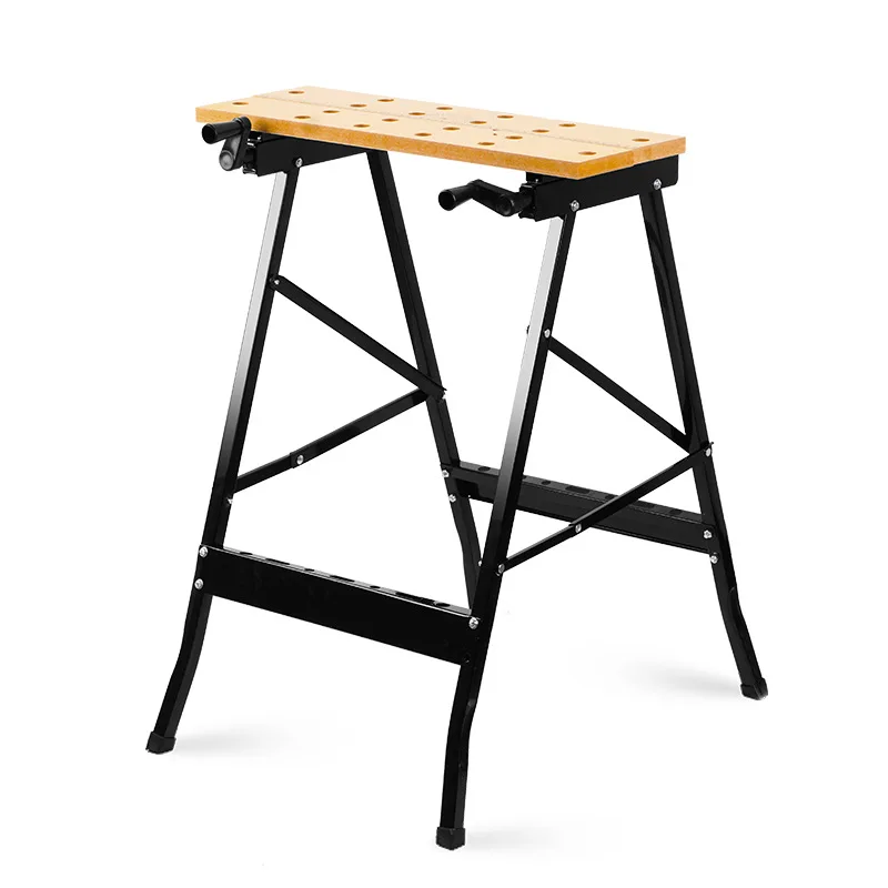 Workbench งานไม้มัลติฟังก์ชั่นพับ Flip-Flip งานไม้ Workbench เห็นตารางแบบพกพาเลื่อยไม้