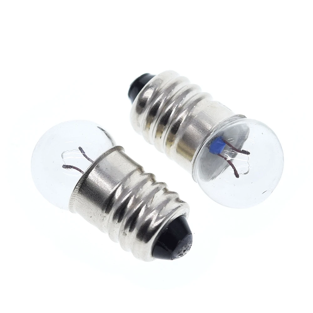 TZT 10/30pcs Student Electrical Experimental Physics Class Used 0.3A  0.5A 1.5V 2.5V 3.8V 6V Small Incandescent Bulbs