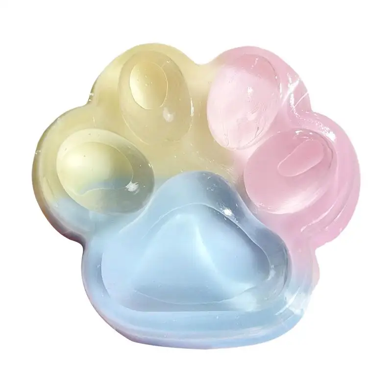 Cat PAW Squeeze ของเล่นขนาดใหญ่บีบ Cat PAW ของเล่นซิลิโคน PVC ของเล่น Sticky Soft Pinching Decompressing ของเล่นสําหรับความเครียดบรรเทา
