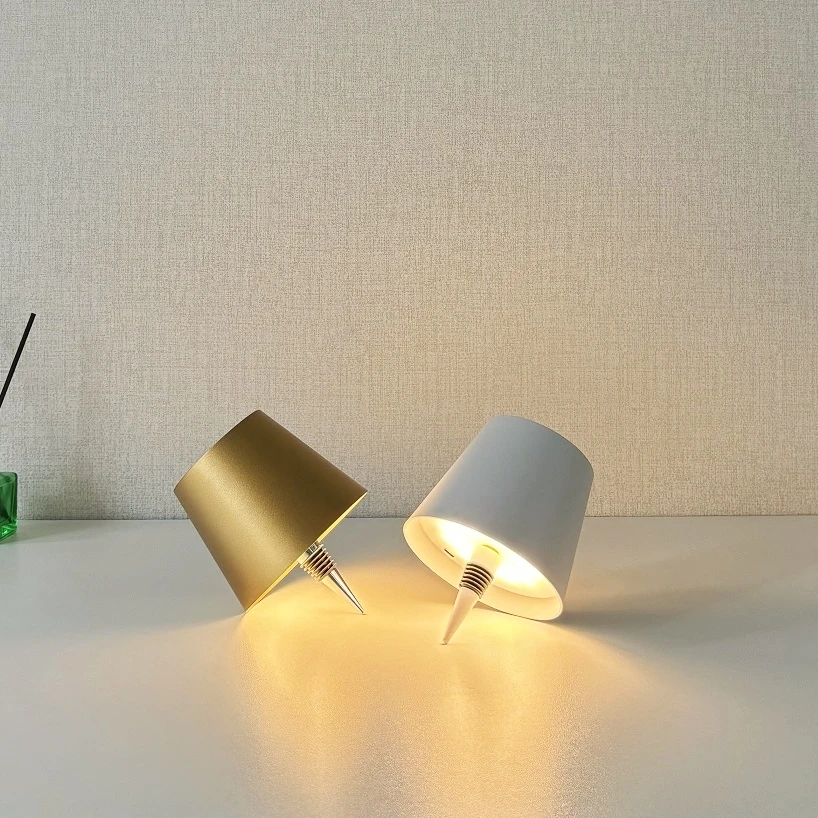 Lámpara LED creativa con Control táctil para botella de vino, jarrones, decoración, lámpara de mesa, luz nocturna ambiental recargable para Bar, Club, cafetería, Hotel y hogar