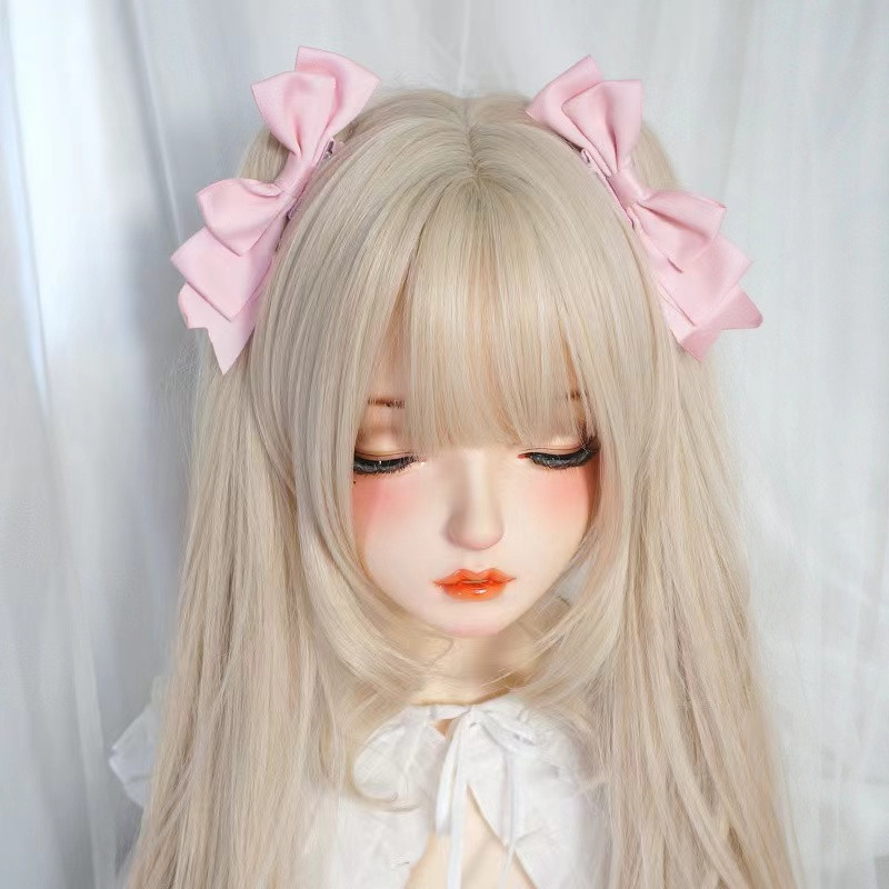 Fermaglio per capelli con fiocco fatto a mano Kawaii Anime Lolita Tornante Copricapo cosplay Accessorio per capelli uniforme JK Regali di Natale