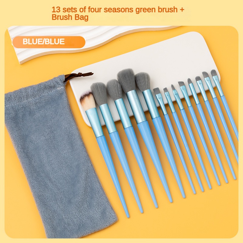 Nuevo13Cepillo de maquillaje de hoja de acebo de Purpleflower, conjunto completo de herramientas de belleza