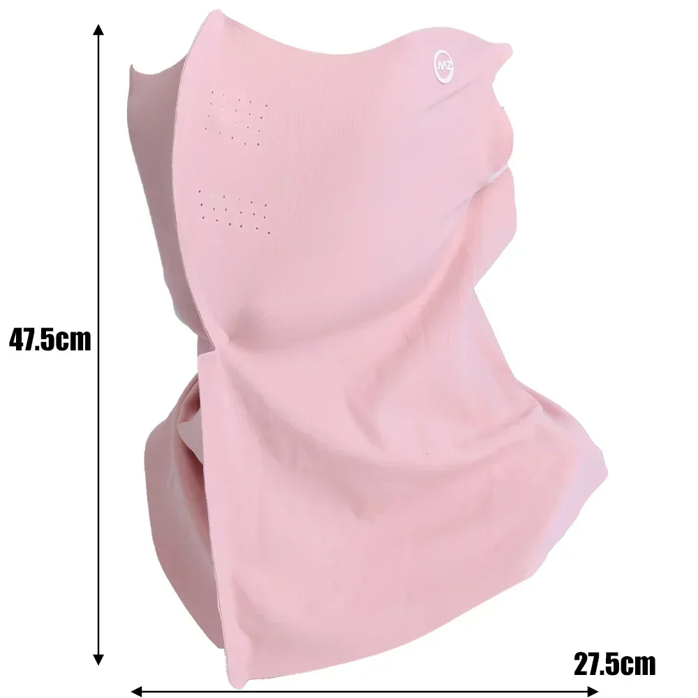Sun Proof Protection Mask Neck UPF50+ Scarf Ice Silk Face Cover Outdoor Wrap Cover Sports Cycling Women Men Summer Sunscreen