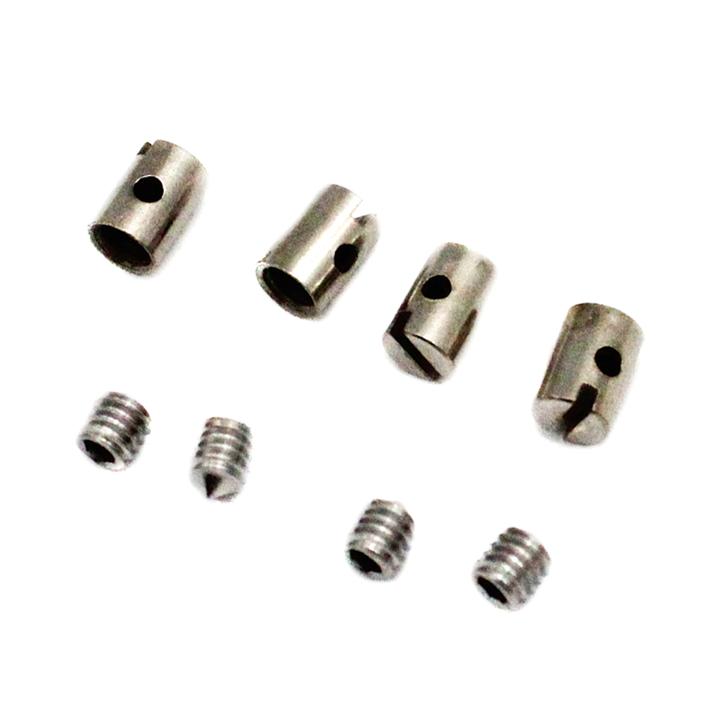 8 個のソルダーレスケーブルニップル 5 ミリメートルスロットルチョークオートバイスクータークワッドモア用スロットルまたはキャブレターケーブルのセットアップ