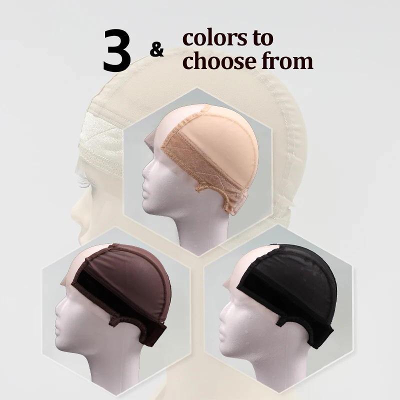 Plussign novo boné de peruca de renda com faixa de aperto renda transparente para perucas dianteiras antiderrapante u parte peruca boné para fazer perucas sem gluless hairnet