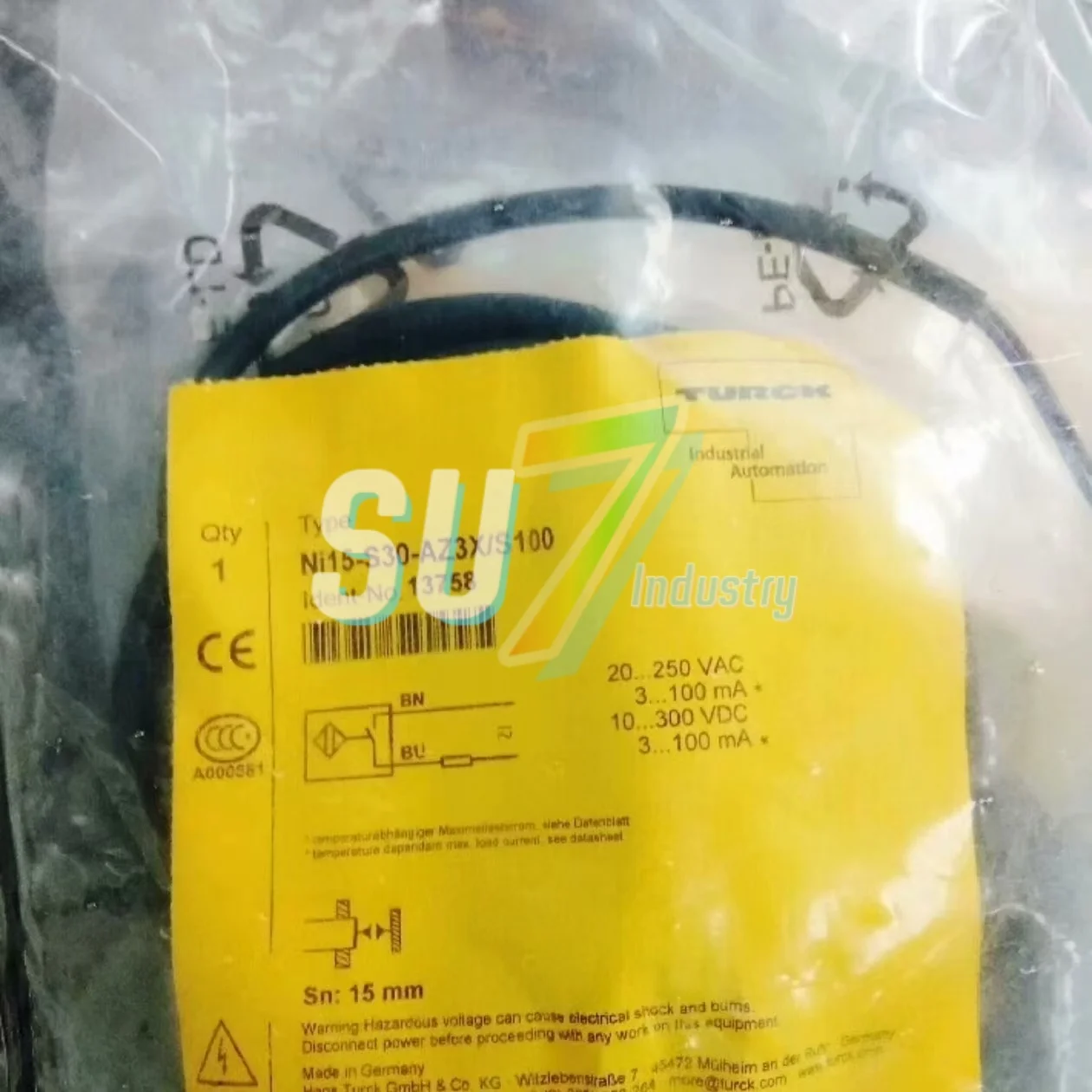 NI15-S30-AZ3X-S100    New In warehouse    Proximity Switch Sensor
