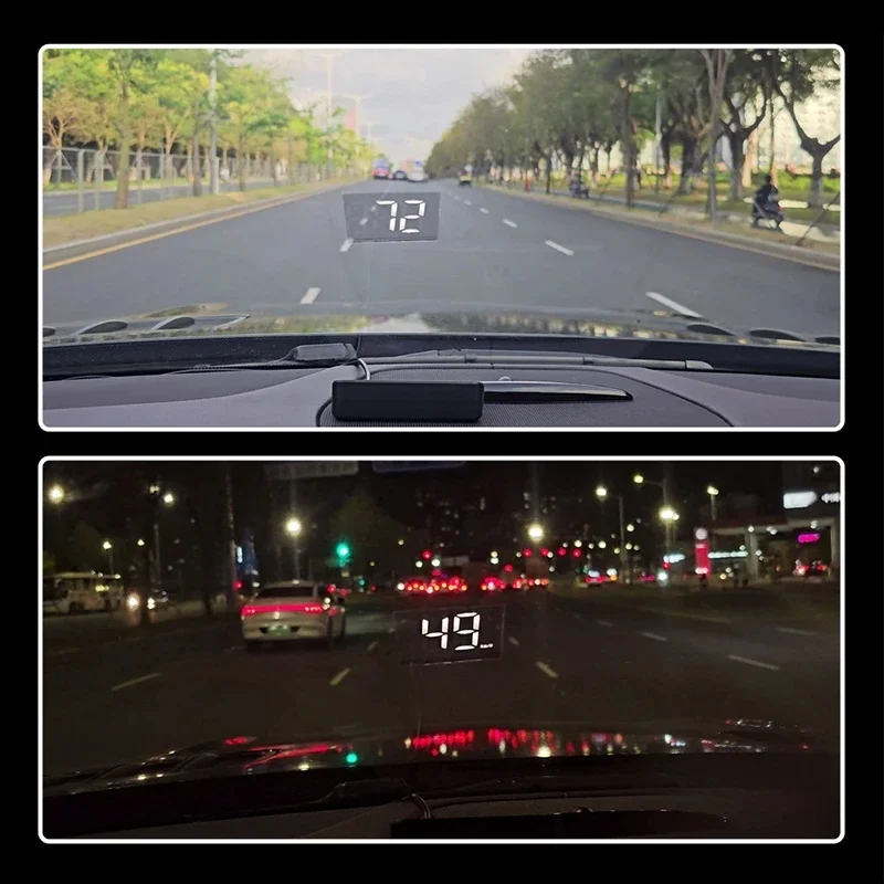 Xiaomi Car Speedometer HUD Head Up Display Digital Speed Meter Windshield Projector MPH Auto Electronics Windshield Projector