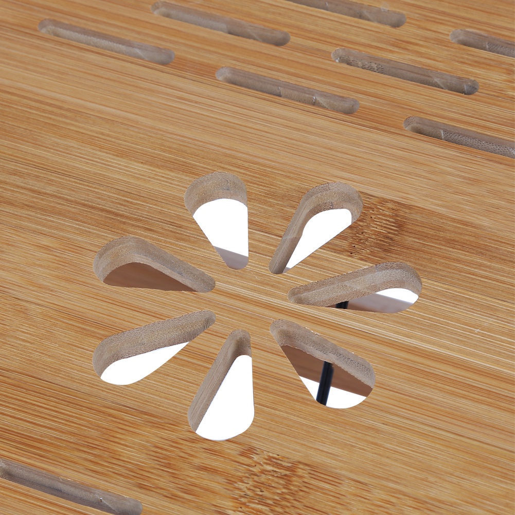 Verstelbare Bamboe Rek Plank Slaapzaal Bed Schoot Bureau Draagbare Boek Lezen Lade Stand