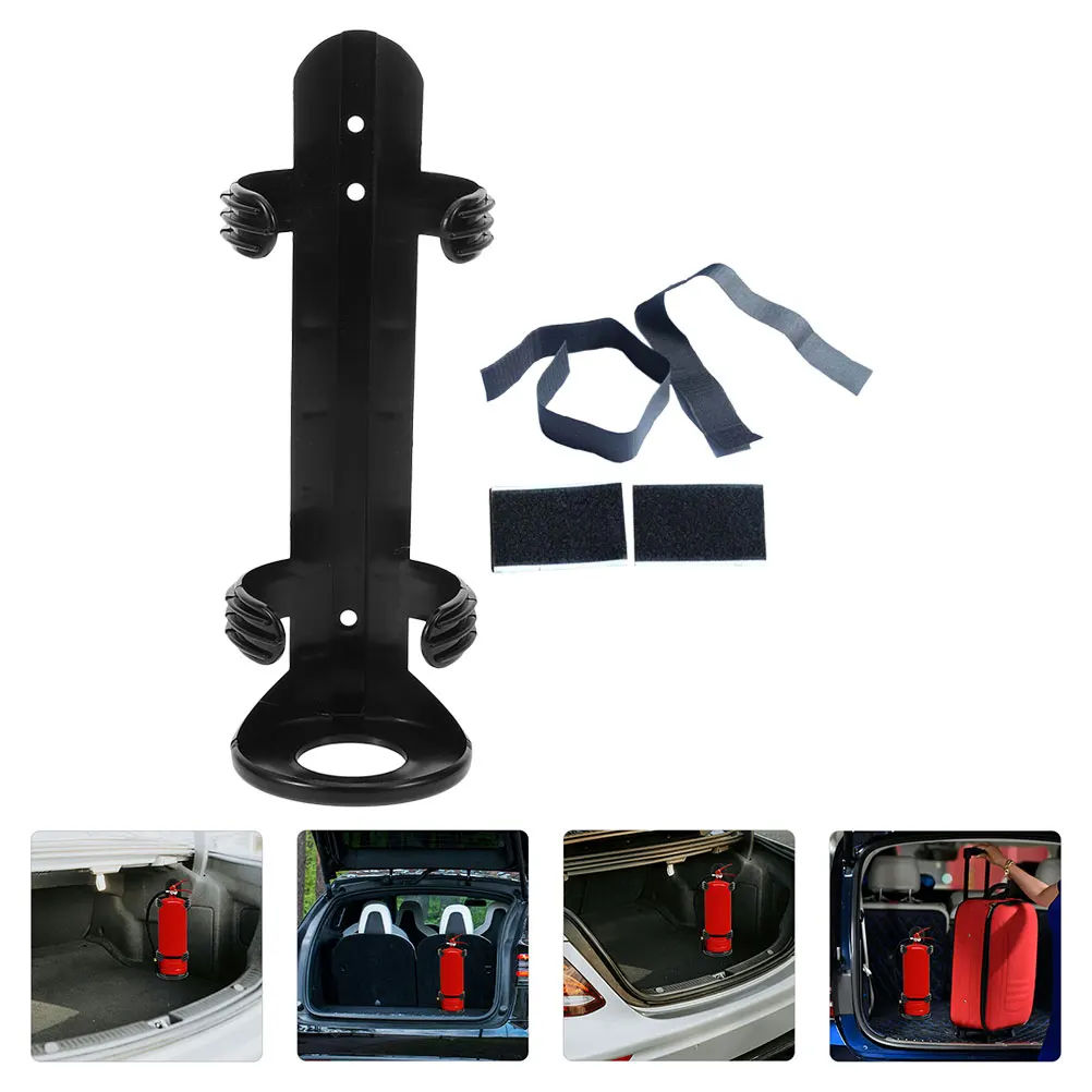 1 set Car Fire Extinguisher Strap Mount Trunk Car Trunk Fire Extinguisher Mount Wall Bracket Durable Secure Vehicle Safety