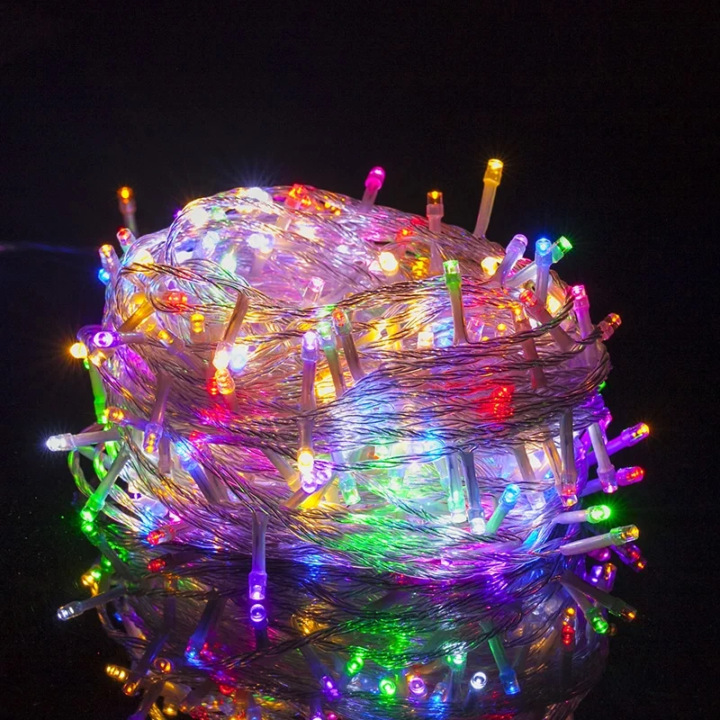 10M-100M LED クリスマスライト屋外 LED 妖精ストリングライト新年ホリデーパーティー結婚式花輪ラマダン装飾 2025