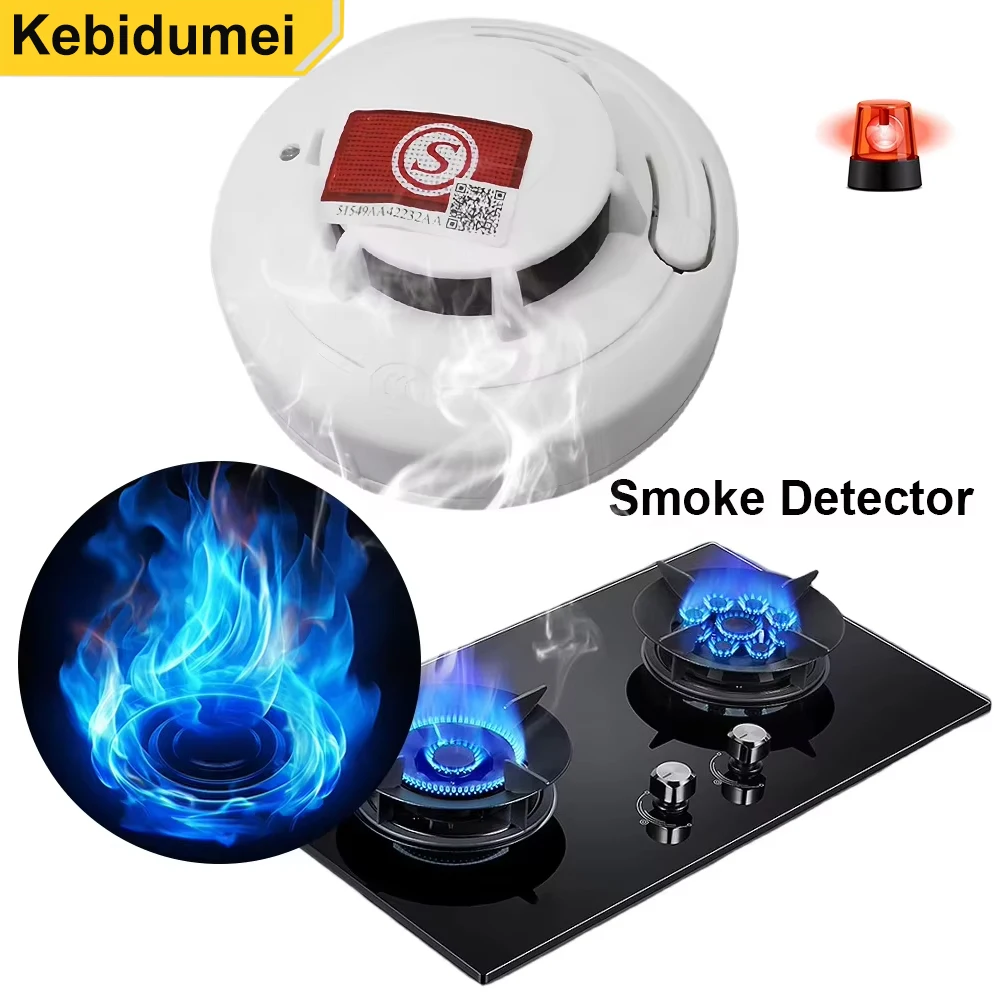 Smoke Detector Home Security Advanced Smoke Sensor Fire Alarm for Mall School Home Sensing Detector Home Security System