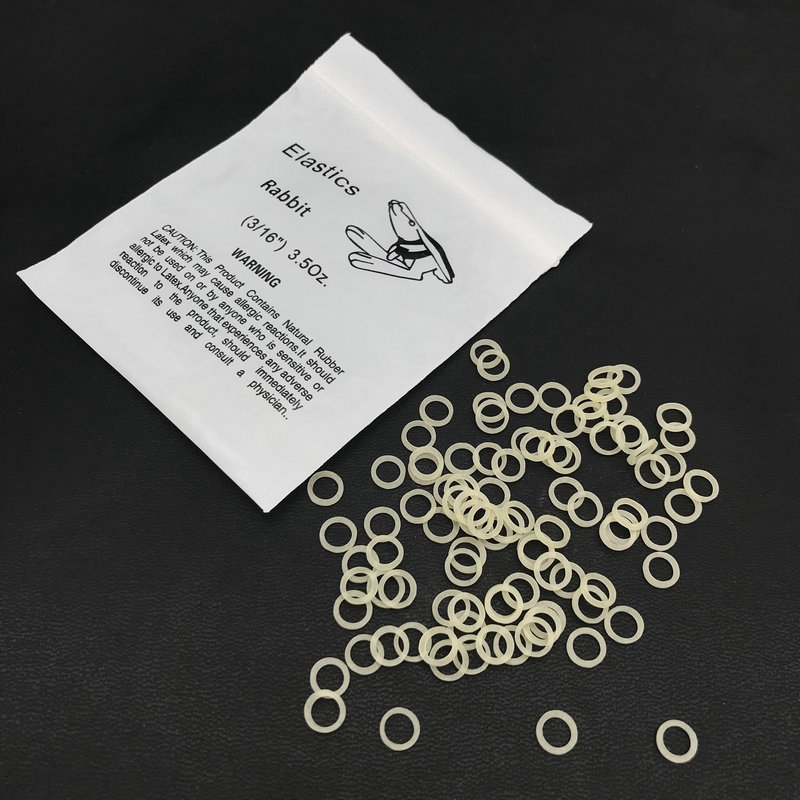 100 ピース/バッグ歯科矯正ゴムバンドオルトゴムラテックスブレース非毒性ツール 3.5 オンス/5 オンス/6.5 オンス歯科医ゴムバンド