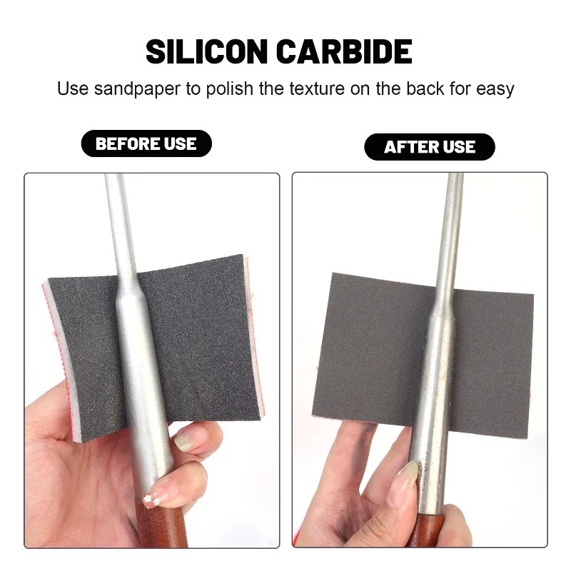 20/5x Sanding Sponge Pad Set Wet Dry Grinding Sponge Sand Blocks 180-2000 Grit Flexible Sanding Pad for Polishing Abrasive Tools