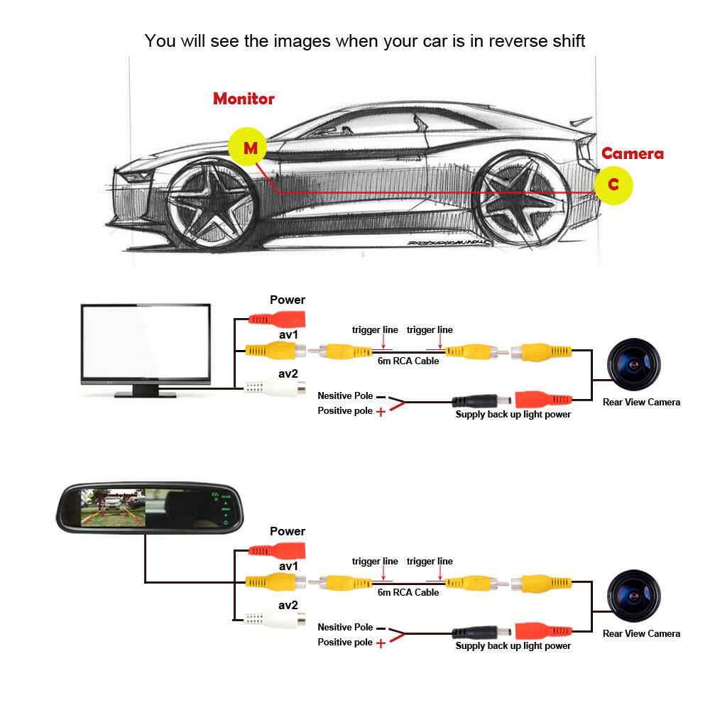 Cámara de visión trasera para coche, dispositivo de aparcamiento inverso para Honda Accord Civic EK FD Pilot Fit Jazz Acura TSX 1998-2013