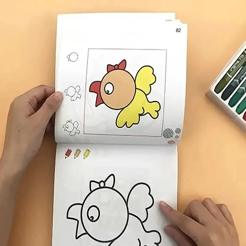 160 페이지 어린이 그림 그림 책 자동차 동물 야채 아기 그림책 학교 조기 교육 계몽 편지지