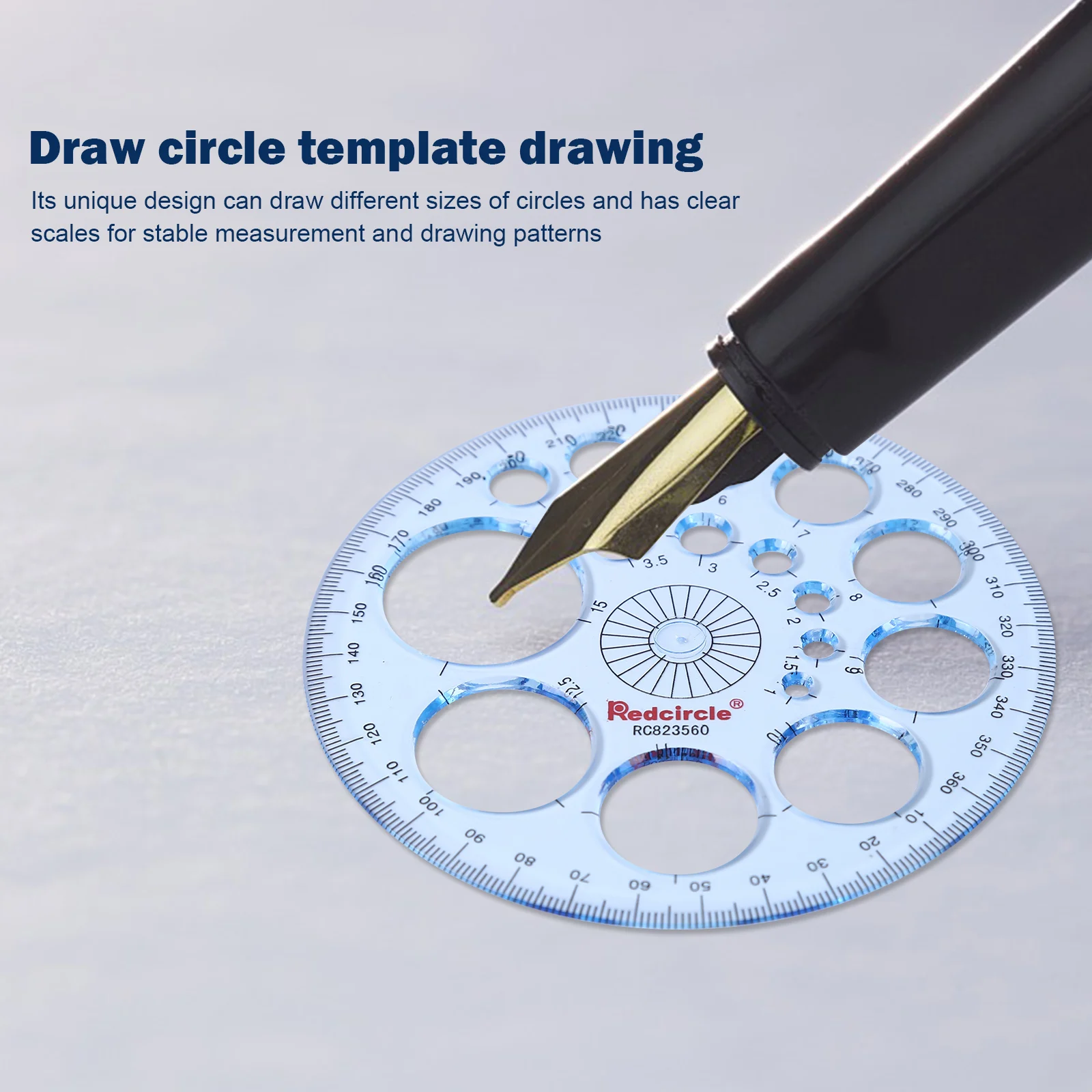 Multifunction Geometric Template Plastic Measuring Ruler Circles Drawing Shape Geometric Drawing Stencils Tools