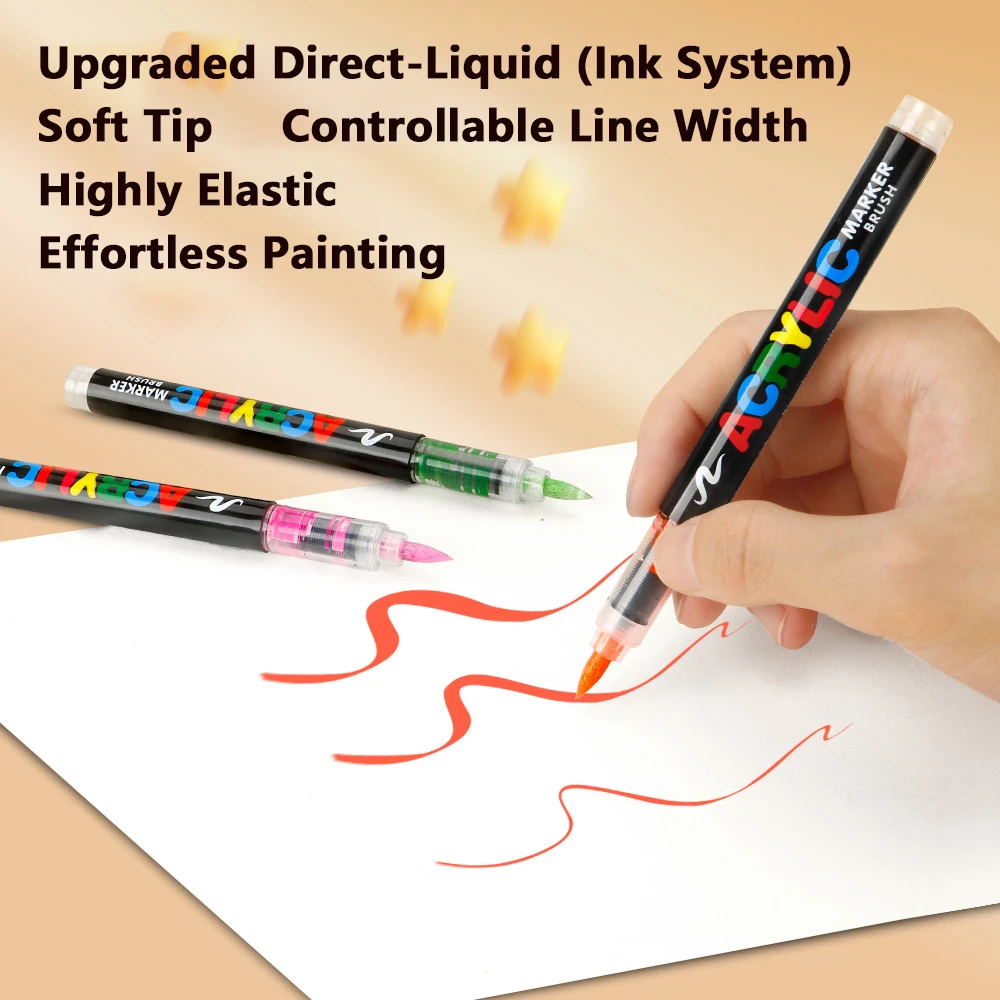 120/168/240/280 Colors Art Markers Large Color Systems Soft Brush Tip For Beginners For Painting DIY Stone Art School Supplies