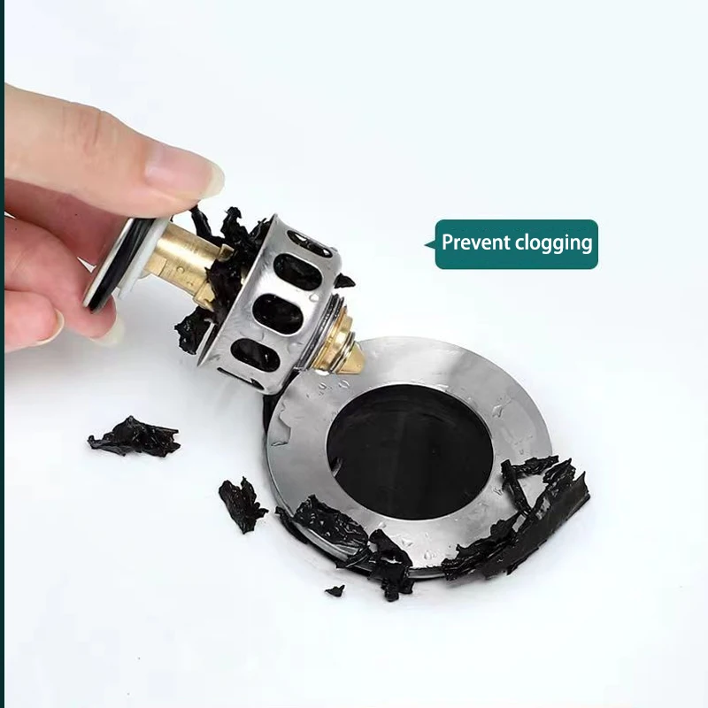 Drenos de bacia universal válvula de filtro de metal pop-up escorredor rolha de resíduos banheira filtro plug coletores de cabelo acessórios do banheiro