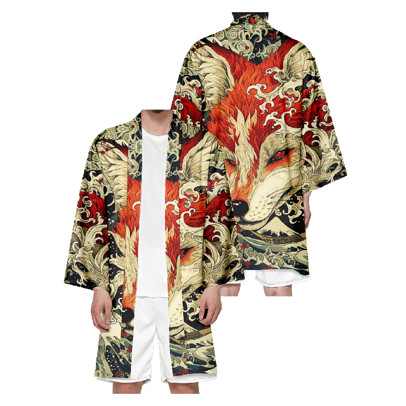 Mannen Japanse Lange Kimono Vest Vrouwen Samurai Kostuum vest Traditionele Jurk Kimono Shirt Mode Yukata Buitenhoes
