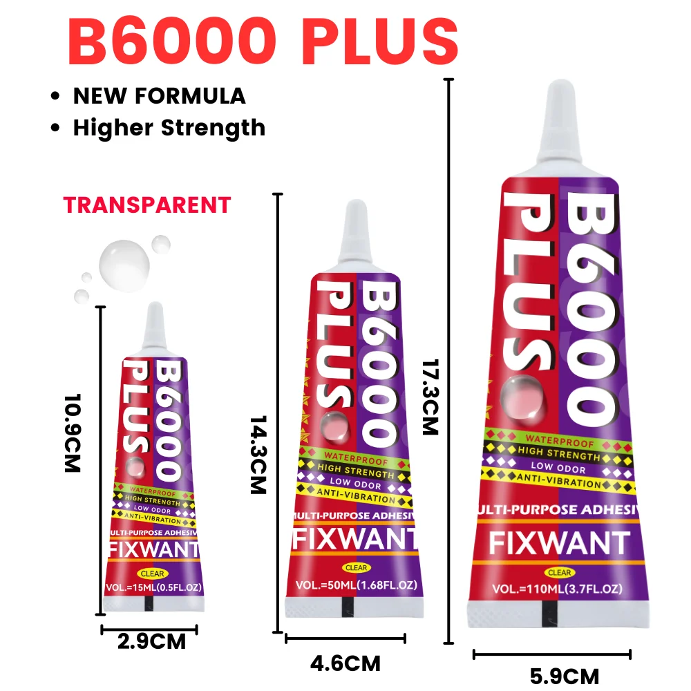 T-7000 Update T7000 PLUS Black Cellphone Repair Glue High Strength Anti-vibration Multi-purpose Adhesive 15ML 50ML 110ML