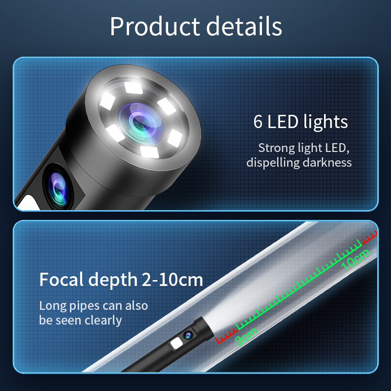 INSKAM 내시경 검사 카메라, 마이크로 USB, C타입 미니 검사 카메라, IOS 아이폰 방수 파이프라인 보어스코프, 3 in 1