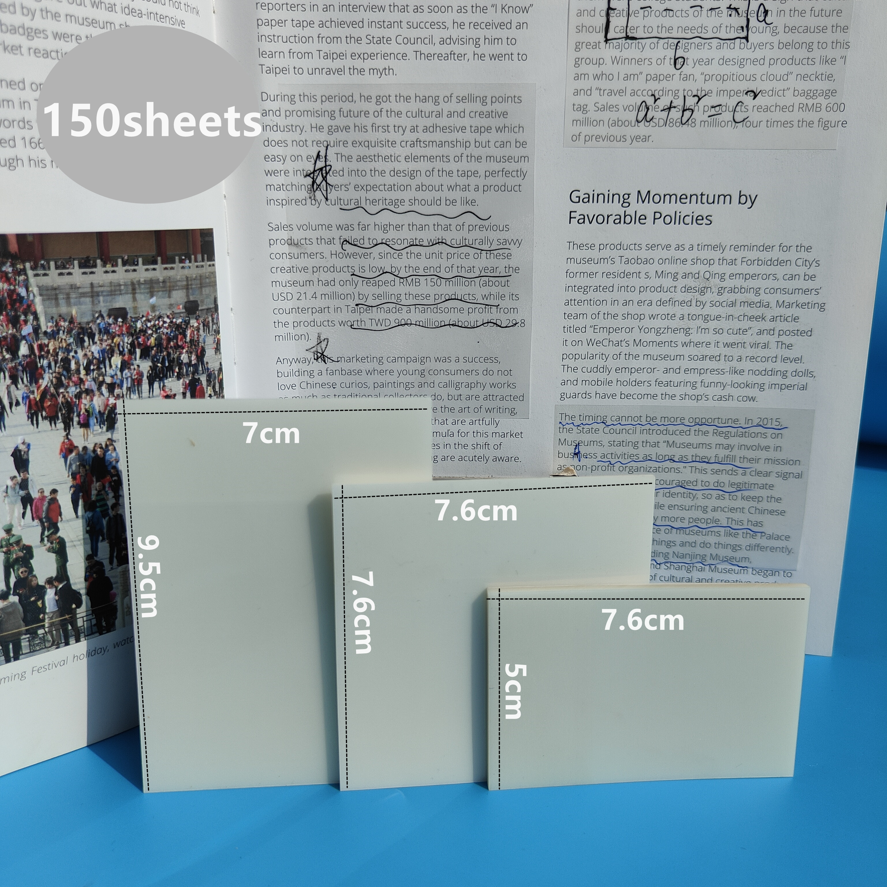 3Packs150Sheets Stickers Transparante Sticky Notebook Pads Blocnotes Clear Bookmark Lees Boek Briefpapier School Leveranties