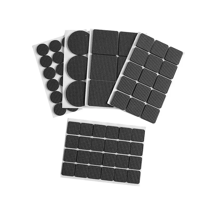 Multifunción negro autoadhesivo muebles pierna mesa silla sofá pies suelo antideslizante estera almohadilla adhesiva Protector