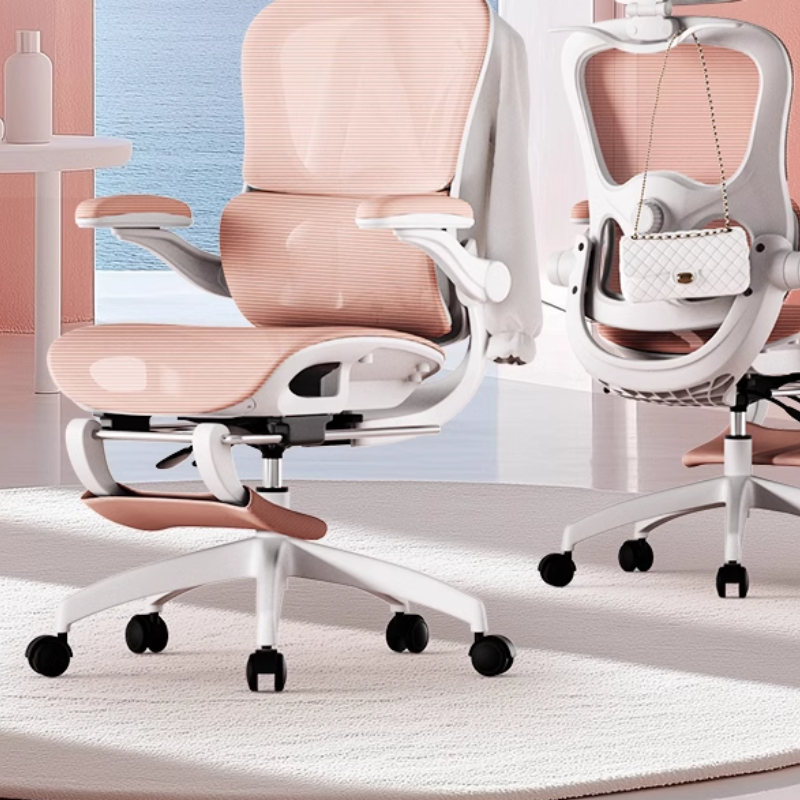 エグゼクティブ通気性オフィスチェア人間工学に基づいた会議リクライニングチェア無地オフィスチェアメッシュ弾性 Muebles 椅子家具