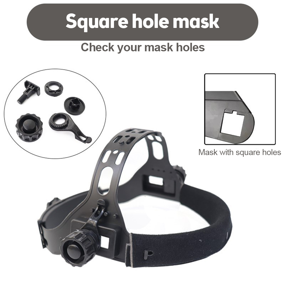 Welding Welder Mask Welding Helmet Accessories Adjustable Welding Helmet Headgear Head band Square/Round Holes Replacement