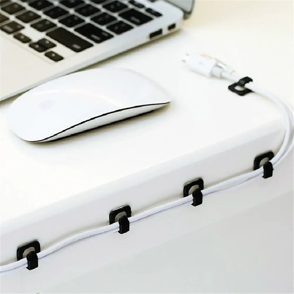 USB 정리함 케이블, 데스크 케이블 거치대, 자체 접착 케이블 클립 코드, 거치대 케이블 와인더 와이어 클립, 사무실 액세서리, 18 개