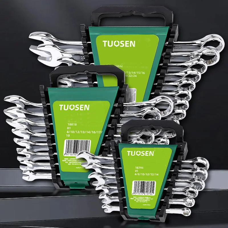 Dual Purpose Wrench Open End Wrench Set Ended Spanner Kits Chrome Vanadium Steel Hand Tools Socket Key Ratchet Mechanical Tools