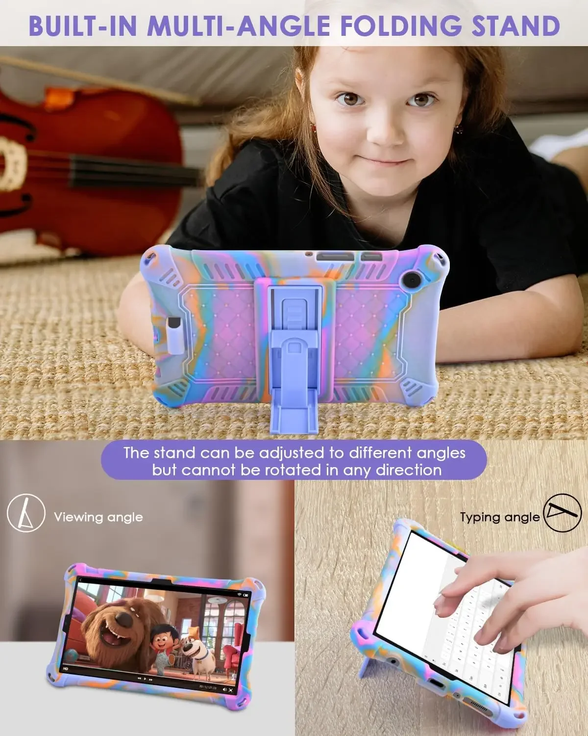 Funda para tableta Samsung Galaxy Tab A9 + 11 "más funda 2023 SM-X210 X215 X216 A9 8,7 SM-X110/X115 funda de silicona suave con soporte para niños capa