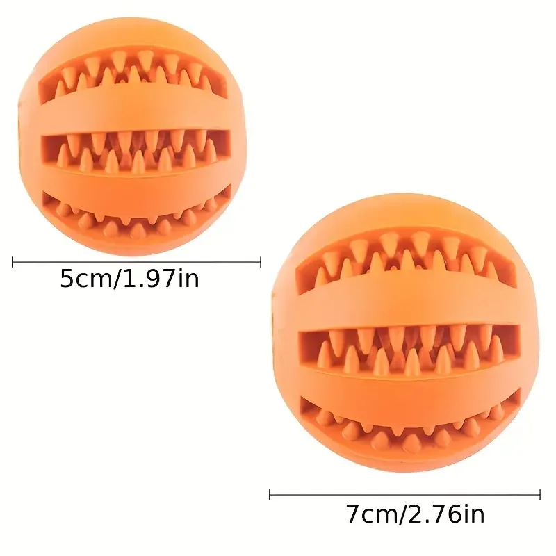 Hund Undichte Lebensmittel Ball Zahn Reinigung Welpen Kauen Spielzeug Natürliche Gummi Elastizität Ball Entlasten Langeweile Hund Spielzeug 5CM/7CM
