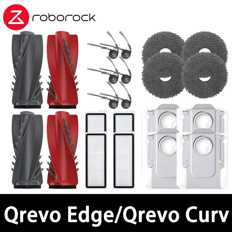 Roborock Qrevo 5AE / Curv / CurvC / Curv S5X 5A1 5XC / Edge / EdgeC / Edge S5A 5V1  Parts Brush Filter Mop Bag